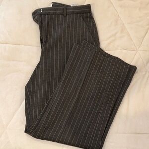 Abercrombie & Fitch Charcoal Pinstripe Pants